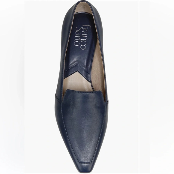 Franco Sarto Balica Navy Leather Loafer Size 6.5 - Picture 3 of 6